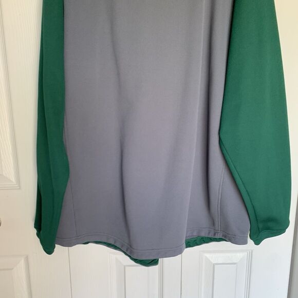 Men Adidas clima Warm Fleece XL Green & Gray Pullover Sweater Polyester - Picture 14 of 16